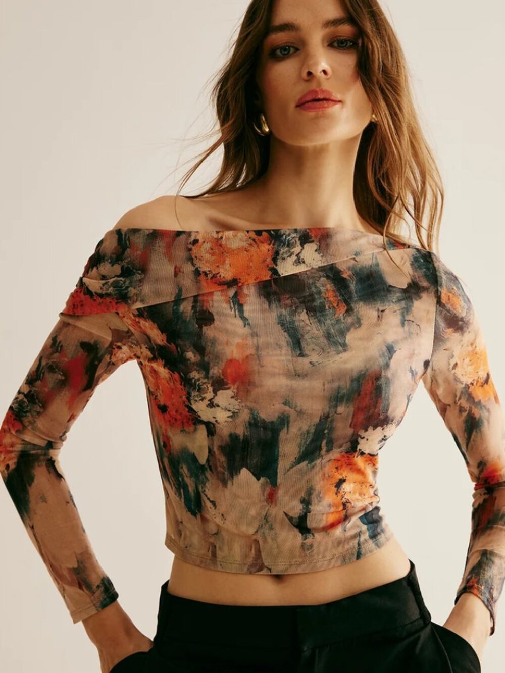 Assymentrical Mesh Top